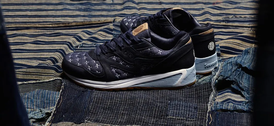 Saucony × Up There: вышивка сашико