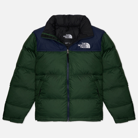 фото Мужской пуховик the north face 1996 retro nuptse, цвет зелёный, размер s