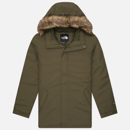 Мужская куртка парка The North Face Zaneck Recycled, цвет оливковый, размер S