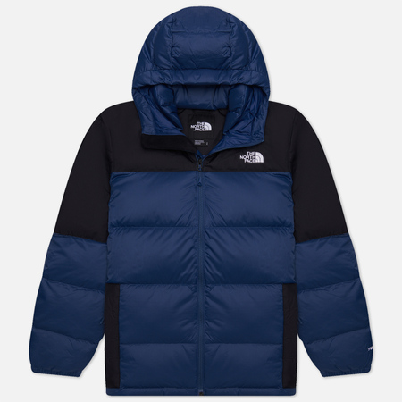 фото Мужской пуховик the north face diablo down hoodie, цвет синий, размер s