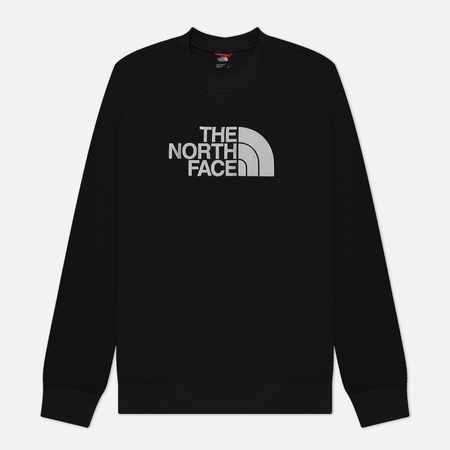 фото Мужская толстовка the north face drew peak crew, цвет чёрный, размер s