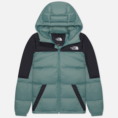 фото Женский пуховик the north face diablo down hooded, цвет зелёный, размер xs