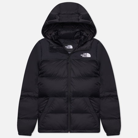 фото Женский пуховик the north face diablo down hooded, цвет чёрный, размер xs