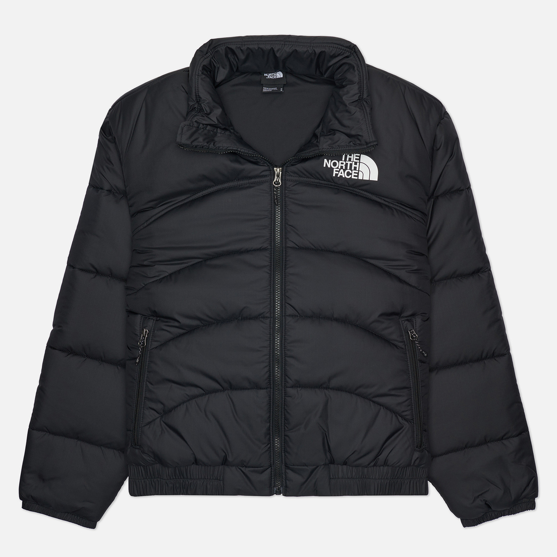 Puffer jacket black north face on sale