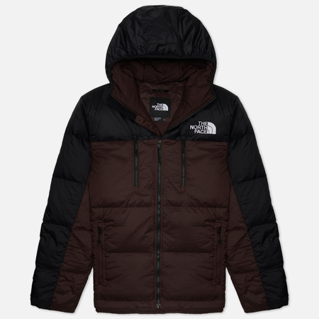 фото Мужской пуховик the north face himalayan light down hooded, цвет коричневый, размер s