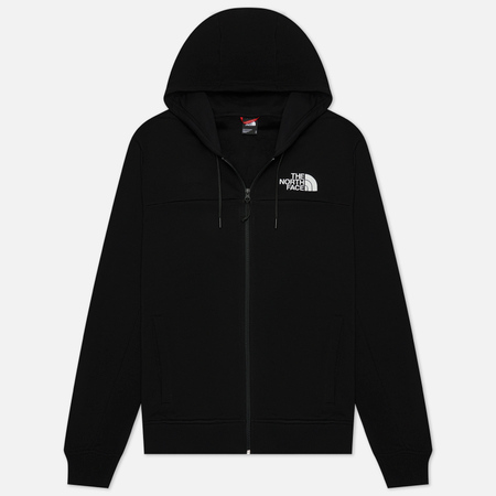 фото Мужская толстовка the north face icon full-zip hoodie, цвет чёрный, размер s