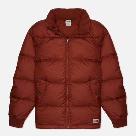 фото Мужской пуховик the north face down paralta puffer, цвет коричневый, размер s