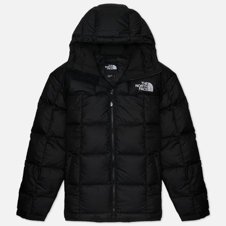 фото Мужской пуховик the north face lhotse hooded, цвет чёрный, размер s