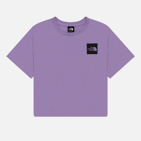 Женская футболка The North Face Cropped Fine Crew Neck, цвет фиолетовый, размер L