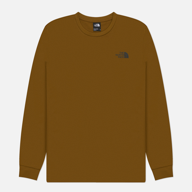 Мужской лонгслив The North Face Redbox Crew Neck, цвет оливковый