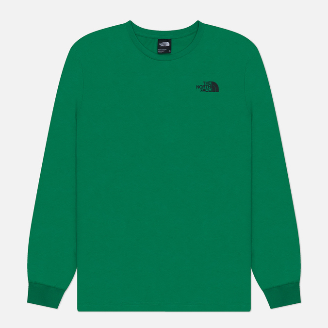 Мужской лонгслив The North Face Redbox Crew Neck, цвет зелёный