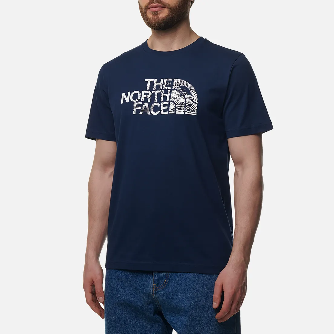 The North Face Мужская футболка Woodcut Dome Crew Neck