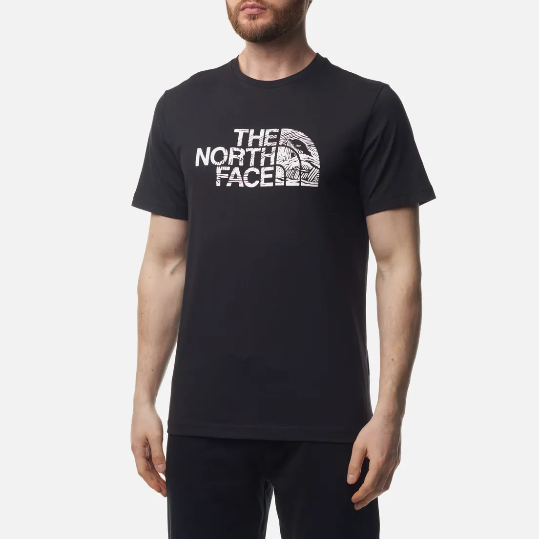 The North Face Мужская футболка Woodcut Dome Crew Neck