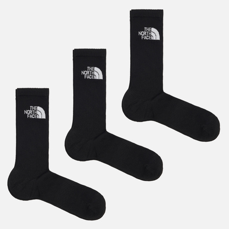 Комплект носков The North Face Multi Sport Cush Crew 3-Pack, цвет чёрный, размер 38-40 EU