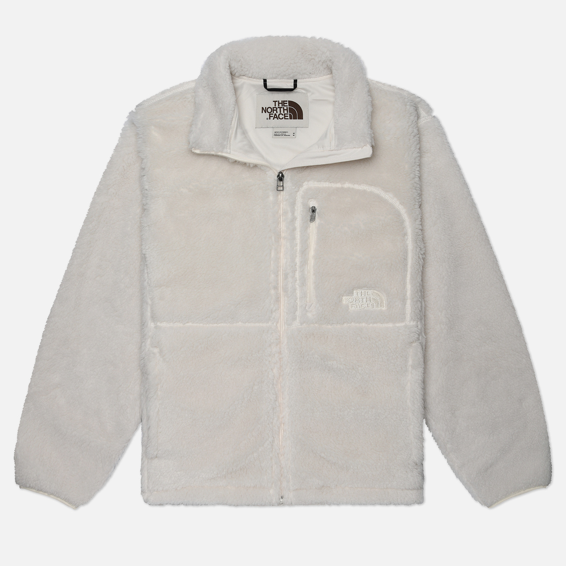 North face white fleece jacket online