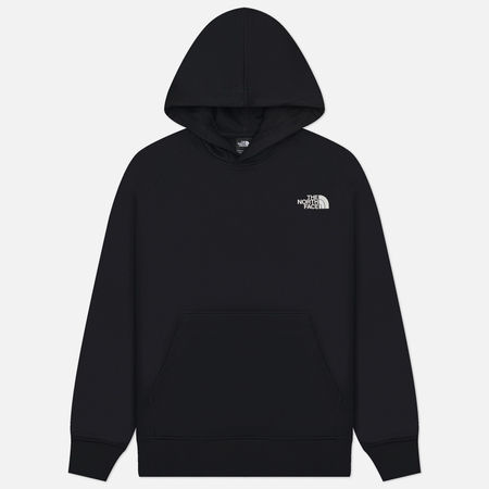 Мужская толстовка The North Face Raglan Redbox NSE Hoodie, цвет чёрный, размер XL