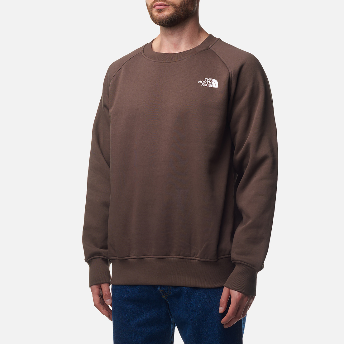 The north face raglan redbox crewneck sweatshirt sale