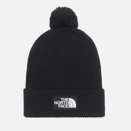  Шапка The North Face TNF Logo Box Pom Recycled, цвет чёрный