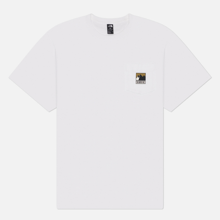 Мужская футболка The North Face Mountain Logo Relaxed, цвет белый, размер M