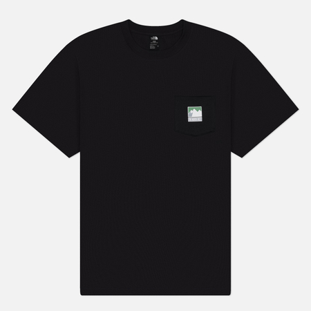 Мужская футболка The North Face Mountain Logo Relaxed, цвет чёрный, размер XXL