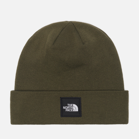 Шапка The North Face Dock Worker Recycled Beanie, цвет оливковый