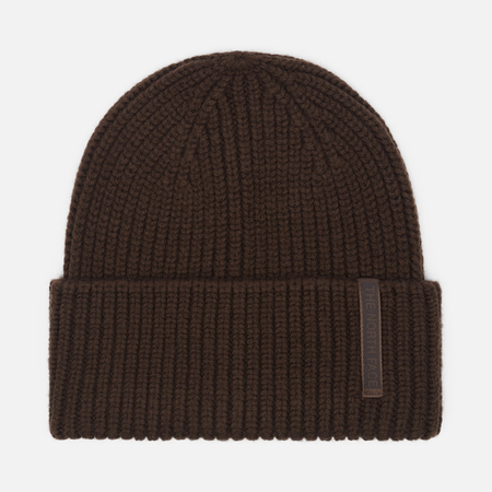 Шапка The North Face Wool Blend, цвет коричневый
