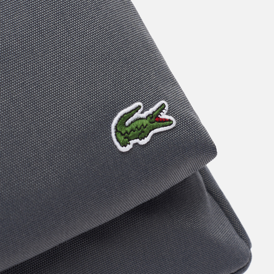 Рюкзак Lacoste Neocroc Canvas Zip Pocket Grey/Black