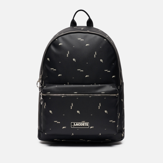 Рюкзак Lacoste All Over Print Logo Black