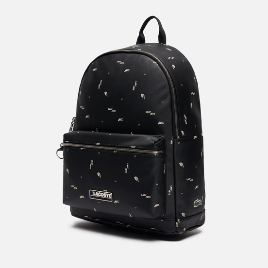 Рюкзак Lacoste All Over Print Logo Black