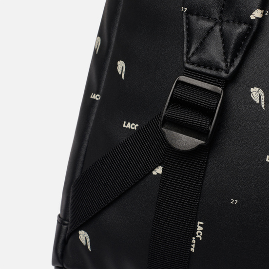 Рюкзак Lacoste All Over Print Logo Black