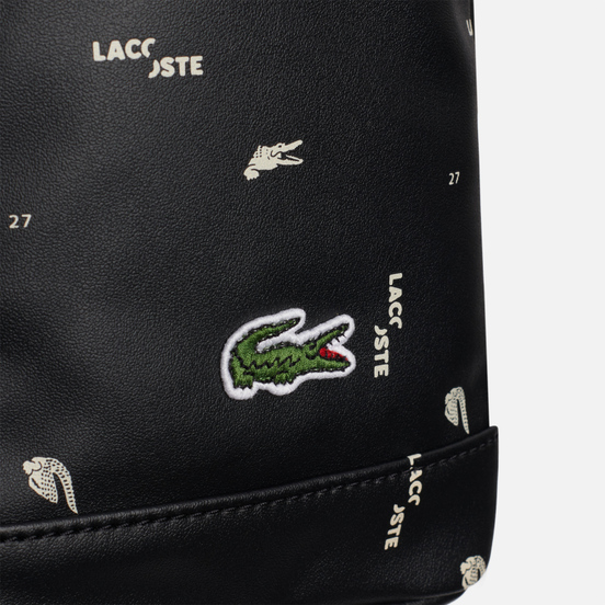 Рюкзак Lacoste All Over Print Logo Black