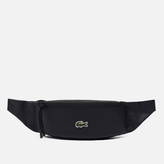 Сумка на пояс Lacoste Coated Canvas Black