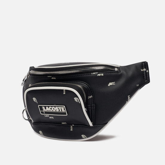 Сумка на пояс Lacoste All Over Print Logo Black