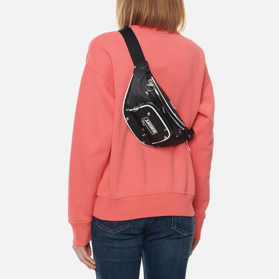 Сумка на пояс Lacoste All Over Print Logo Black