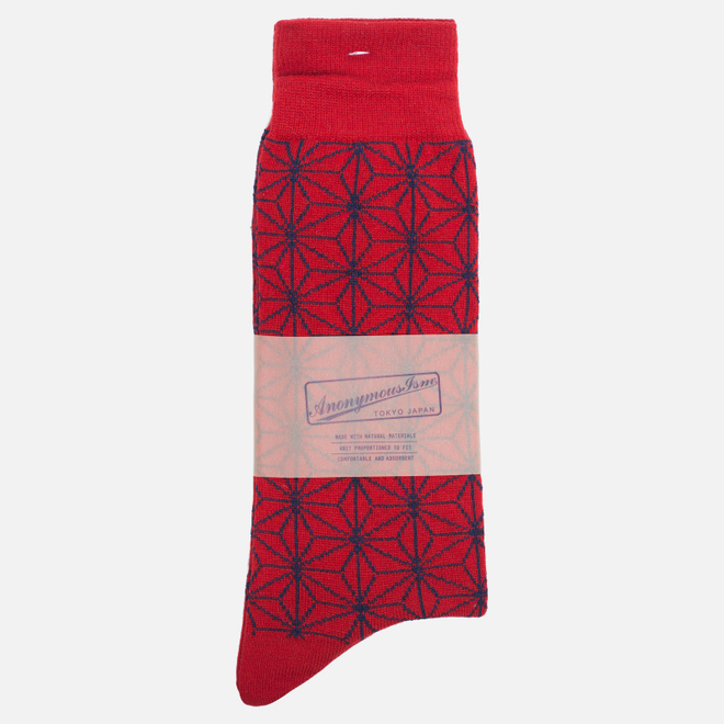 Носки Anonymous Ism Cobweb Red/Navy