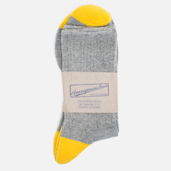 Носки Anonymous Ism Colour Mix Edge Grey/Yellow