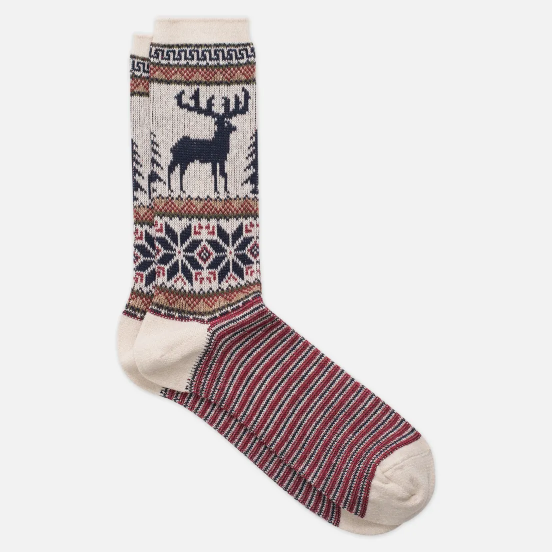 Anonymous Ism Носки Deer Snow Jacquard Crew