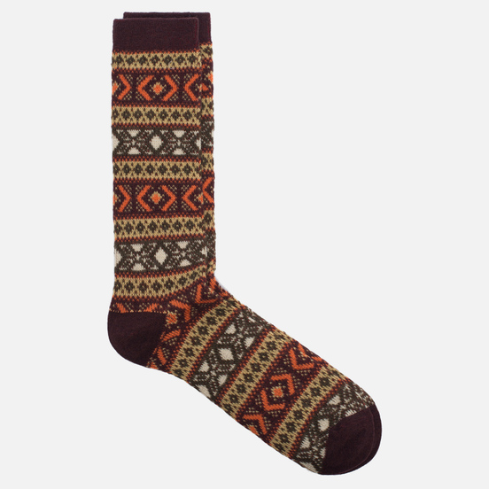 Носки Anonymous Ism Jacquard Crew Brown