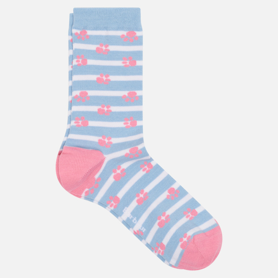 Носки Barbour Paw Stripe Blue/Pink