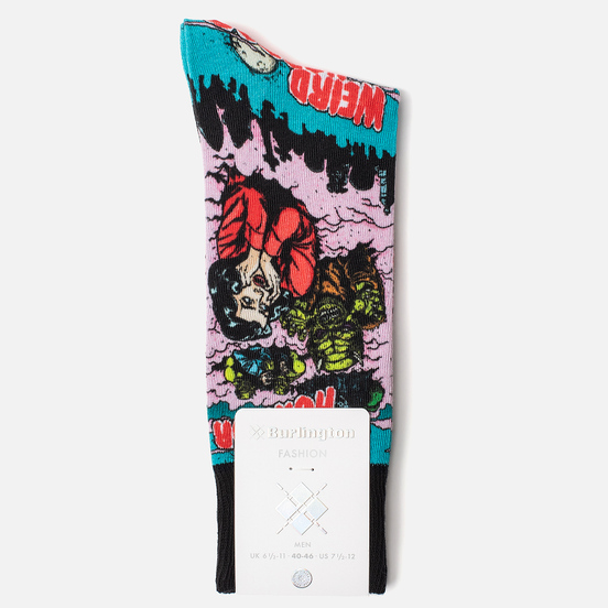 Носки Burlington Horror Print Black