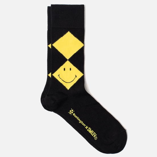 Носки Burlington Smiley Argyle Black