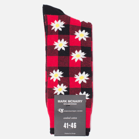 Носки Democratique Socks Buffalo Daisy Spring Red