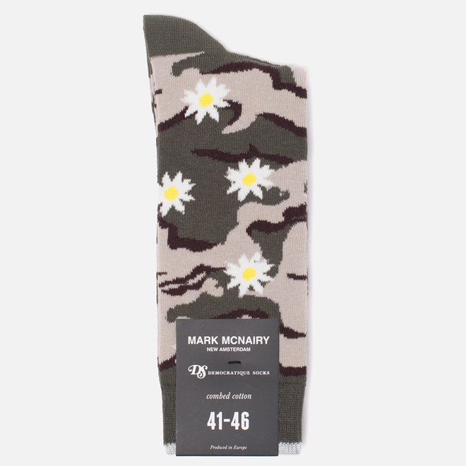 Носки Democratique Socks Camo Daisy Army/Yellow