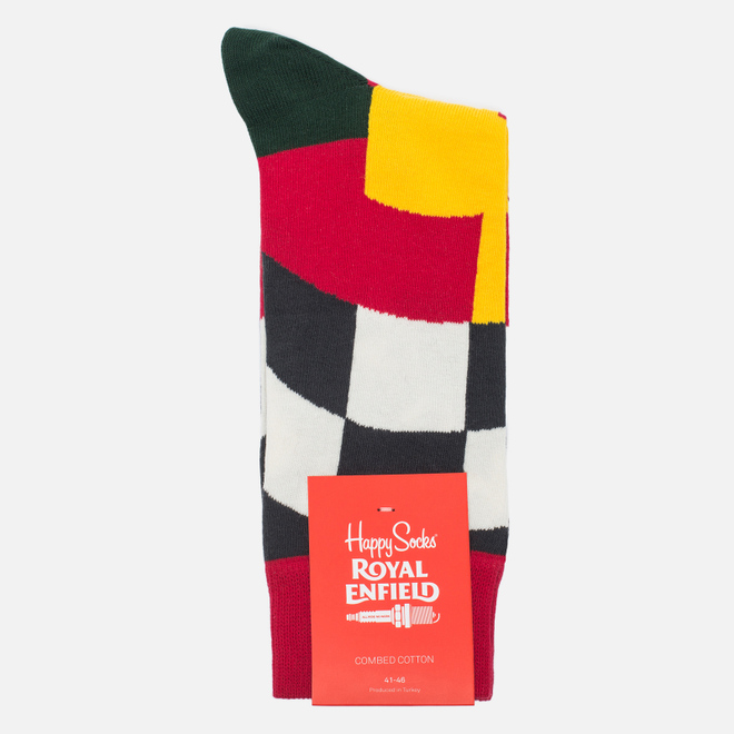 Носки Happy Socks Royal Enfield Big Flag Limited Edition Blue/Green/Red/White/Yellow