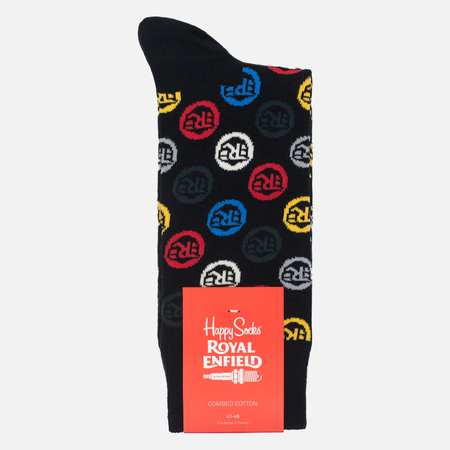 Носки Happy Socks Royal Enfield Logo Limited Edition Black/Blue/Green/Red/White/Yellow
