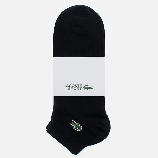 Комплект мужских носков Lacoste 3-Pack Sport Low-Cut Black