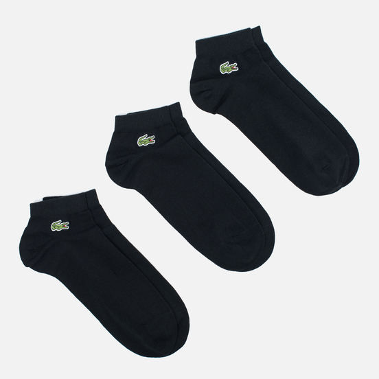 Комплект мужских носков Lacoste 3-Pack Sport Low-Cut Black