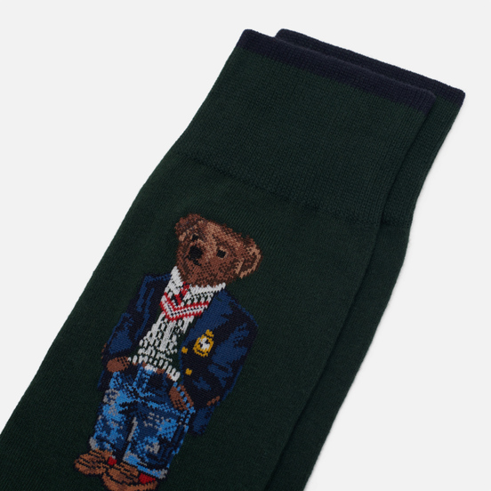 Носки Polo Ralph Lauren Crest And Bears Crew Single College Green/Cruise Navy