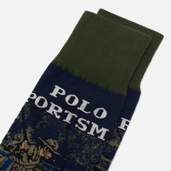 Носки Polo Ralph Lauren Fisherman Crew Single Olive