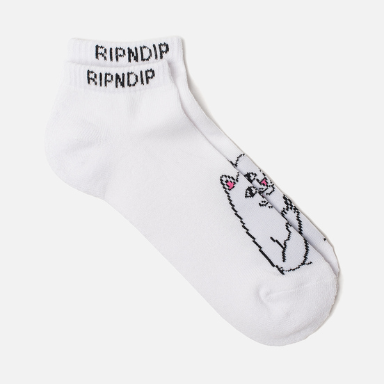 Носки RIPNDIP Lord Nermal Ankle White